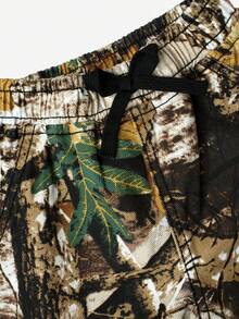 Toddler Boys' Fashionable Elastic Waist Loose Printed Washed Soft Denim Casual Jeans, Versatile Daily Wear, 2026 New Arrival - Multicolor - View 4