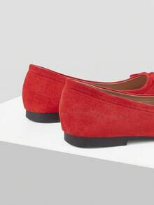 Mnmlis Ladies Ballet Flats - Red - View 6