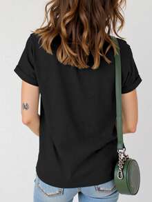 EMERY ROSE Áo thun cỡ lớn in hình "Lòng tốt là miễn phí" - màu đen - Xem 2