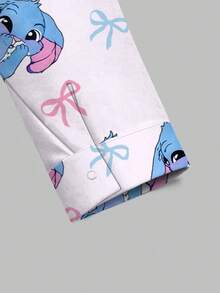 PopScrub Áo khoác nữ kiểu dáng thường ngày in hình thỏ hoạt hình kỹ thuật số, có khóa kéo, phù hợp cho đồng phục y tá/điều dưỡng, áo đồng phục y tá mùa xuân/thu cho nữ, áo đồng phục y tá hoạt hình, áo khoác y tá nữ, áo đồng phục y tá Lilo và Stitch, áo khoác y tá in hình. - Nhiều màu - Xem 3