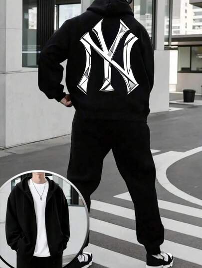 Hombre010-1 Conjunto de Sudadera con Capucha y Cremallera  Pantalón Deportivo de Canalé para Hombre y Mujer, Tela de  Premium Suave y Duradera, Pantalón con Puños Elásticos, Diseño Casual Versátil, Envío  desde México, Ideal para Uso Diario y Salidas Informales