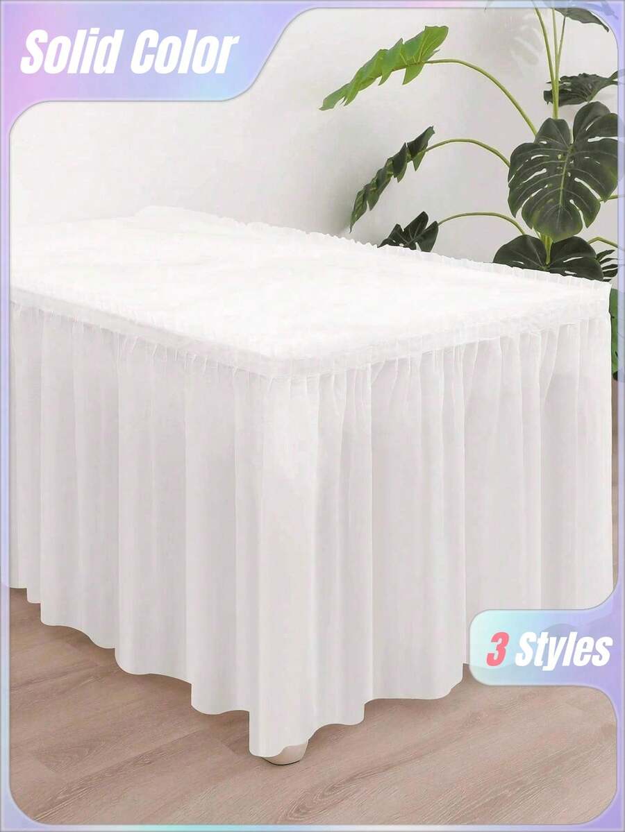 SHEIN 1set Rectangle Tablecloth & Table Skirt, PEVA Waterproof Anti-Oil Anti-Fouling For Wedding Party Decoration, Back To School Valentine Day