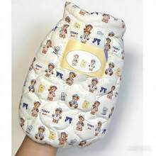 PETSIN 可爱冬季宠物服装泰迪熊高领小型犬保暖宠物背心外套宠物熊图案猫咪背心幼犬服装 - 彩色 - 查看 11