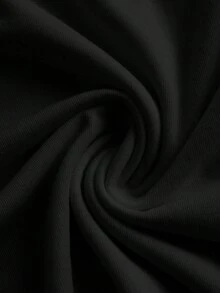 SHEIN EZwear 女士休闲简约摩托车印花露肩宽松短袖T恤 - 彩色 - 查看 5