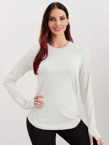 Easithlete Áo thun thể thao crop top đen áo thun tập gym áo thun bó sát áo ba lỗ tập luyện - trắng - Xem 5