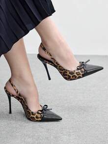 CUCCOO BIZCHIC 性感时尚女士细高跟尖头高跟鞋 - 豹紋 - 查看 2