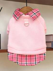 PETSIN 1 Piece Thermal Lined Soft Polyester Warm Windproof Comfortable Pet Clothes With Portable Pocket Easy To Put On And Take Off Breathable Lion Print Classic Neutral Tone Dog Vest Cat Clothes For Christmas Pet Owners Winter Cold Weather Daily Walk Outdoor Play Pet Apparel Warm Jacket Fleece Coat Cute Animal Outfit For Small Medium Dogs Cats - Multicolor - View 23