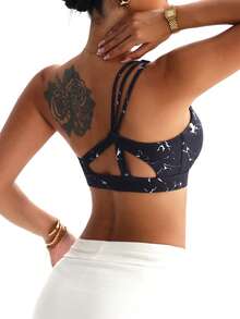 With My Calm 女士运动文胸 - 彩色 - 查看 5