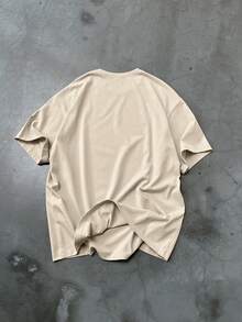 Manfinity EMRG 男士T恤 - 卡其色 - 查看 3