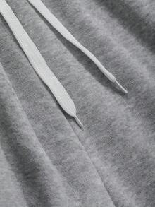 DAZY Women's Casual Korean Style Loose Drawstring Waist Sweatpants - Grey - View 4