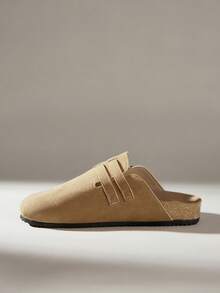 Solecia Women's Slip-On Flat Shoes Soft Leather Comfortable Commuter Versatile Style - Brown - View 3