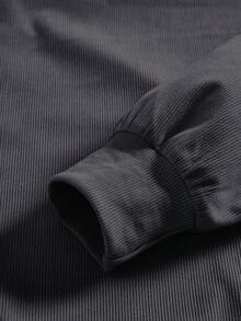 EMERY ROSE Áo nỉ dài tay cổ tròn in chữ dành cho nữ, kiểu dáng thường ngày, thích hợp mặc đi học, dự lễ tốt nghiệp, cho giáo viên, mùa thu tựu trường. - Xám - Xem 5