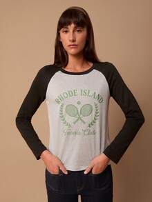 SHEIN EZwear Camiseta de manga larga de cuello redondo con ajuste holgado en patchwork negro y gris, adecuada para primavera y otoño - Negro - Ver 1