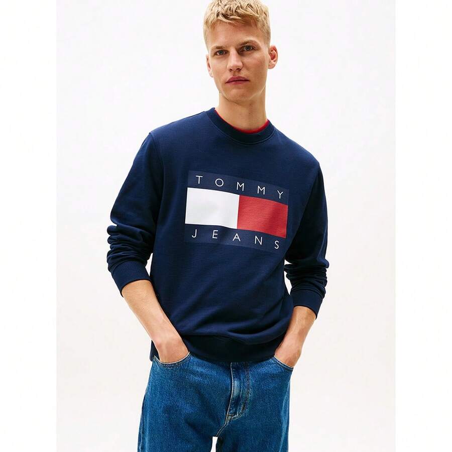 Reg Big Flag Men´S Sweatshirt Black - Dark Night Navy - View 1