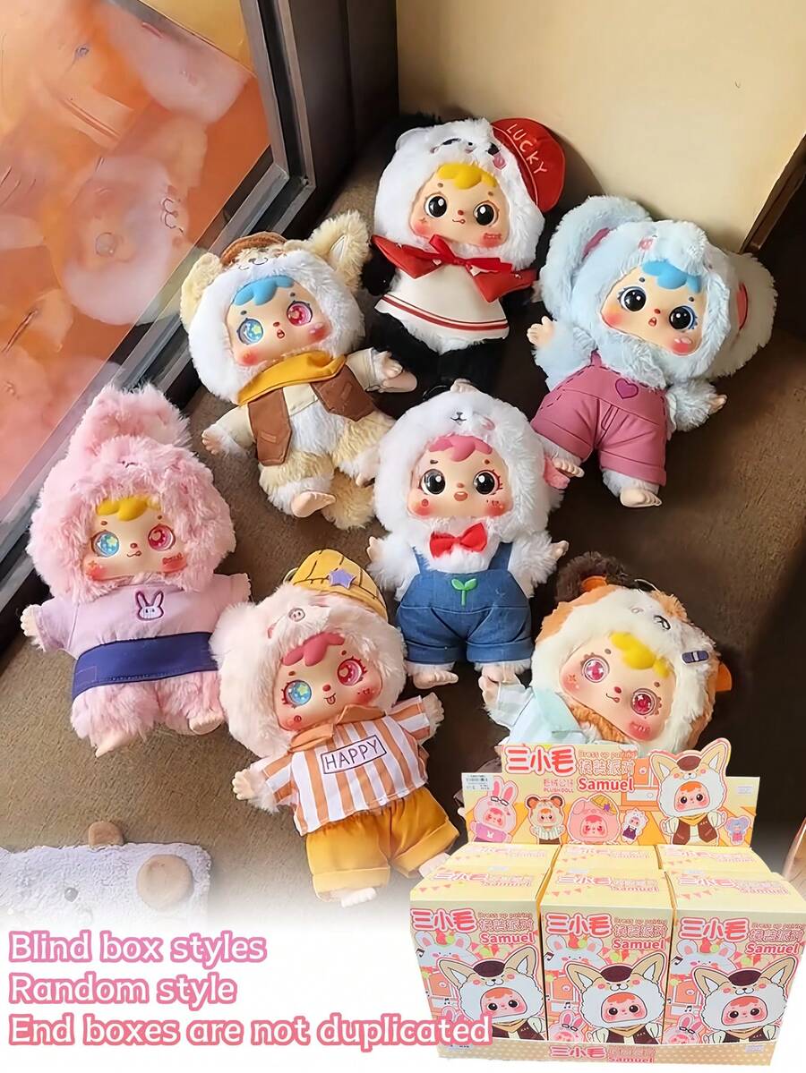 盲盒。化妆派对系列玩偶,表情精致,采用优质材料制成。生日、圣诞节、万圣节、感恩节或新年礼物的理想之选,也非常适合装饰房间、汽车、商店橱窗或办公室。填充物非毛绒 - 潮流盲盒 - 查看 1