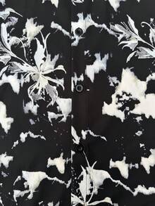 Horizaway 男士夏季度假全印花纽扣衬衫和短裤套装 - 彩色 - 查看 6