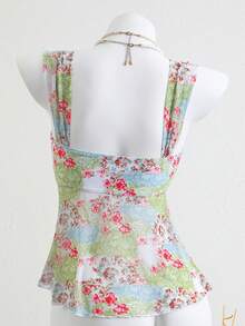 Elamini Áo bikini in họa tiết nhiệt đới dành cho nữ, đồ bơi đi nghỉ mát. - Nhiều màu - Xem 2