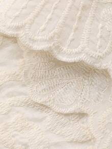 DAZY 2pcs Women Camisole Top + Loose Embroidered Wide Leg Pants Set - White - View 3