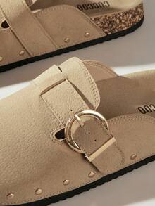 Solecia 女士时尚厚底鞋 - 卡其色 - 查看 5