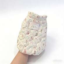 PETSIN 可爱冬季宠物服装泰迪熊高领小型犬保暖宠物背心外套宠物熊图案猫咪背心幼犬服装 - 彩色 - 查看 12