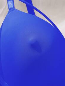 DesireSculpt 1pc Women's Underwire Bra, Comfortable Seamless Lift And Support For Small Bust - Royal Blue - View 7