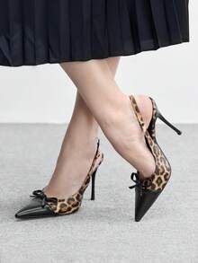 CUCCOO BIZCHIC 性感时尚女士细高跟尖头高跟鞋 - 豹紋 - 查看 8