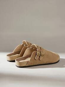 Solecia Women's Slip-On Flat Shoes Soft Leather Comfortable Commuter Versatile Style - Brown - View 4