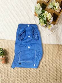 PETSIN Pet Denim Jacket With Leash Holes Spring And Fall Lightweight Stylish Dog And Cat Clothes For Small Dogs Must-Have Pet Apparel - Multicolor - View 24