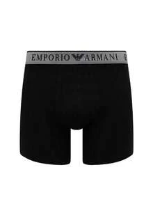 Armani Men's Classic Fit Easy To Match Soft Commuting Casual Gym EM000255-AF10776-MC108 - Black/Black - View 3
