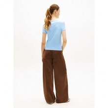 Linear Women´S T-Shirts Almost Yellow - Light Powdery Blue - View 4