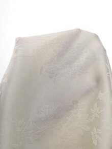 EastFlair Áo sơ mi không tay kiểu Trung Quốc thanh lịch cỡ lớn, chất liệu satin jacquard. - trắng - Xem 11
