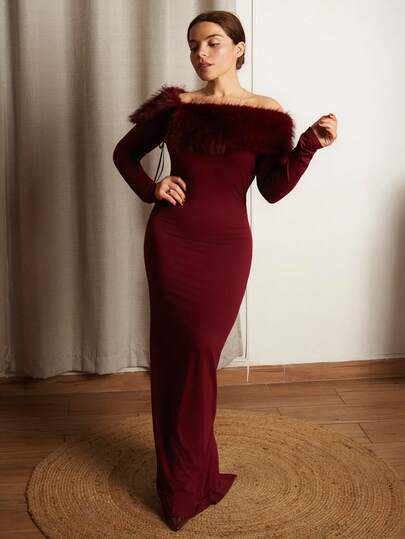 Lupita Cardoza 女士纯色仿毛皮露肩长袖修身优雅时尚连衣裙 秋季女装 秋季女装 所有服装 女士秋季服装 女士秋季服装 秋季服装 女士秋季服装 派对礼服 长款派对礼服 优雅派对礼服 派对礼服 女士派对礼服 优雅晚礼服 女士优雅衬衫 女士优雅衬衫 酒红色连衣裙 酒红色女士正式礼服 酒红色连衣裙 玛萨拉红连衣裙 婚礼宾客礼服 女士婚礼宾客礼服 婚礼宾客礼服 婚礼宾客正式礼服 婚礼宾客礼服 婚礼活动礼服 婚礼宾客礼服 优雅婚礼宾客礼服 婚礼宾客礼服 婚礼宾客礼服 婚礼宾客礼服 婚礼宾客礼服 婚礼宾客晚礼服 别致婚礼礼服 婚礼 酒红色抹胸长袖连衣裙，修身优雅，适合浪漫约会