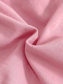 Baby Girls' Fashion Minimalist Bow Decor Cute Peter Pan Collar Ruffle Hem Long Sleeve Dress Pink Abaya Matching Girl Matching Islamic Dresses Collared Baby Girl Dress Dusty Pink Baby Dress Baby Girl Long Sleeve Dress Pink Baby Girl Dress - Pink - View 11