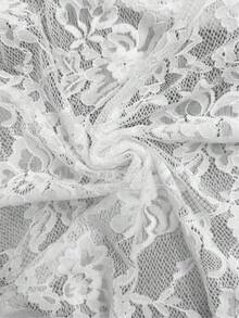 EMERY ROSE Áo kiểu ren nhiều lớp gợi cảm dành cho nữ cỡ lớn - trắng - Xem 5