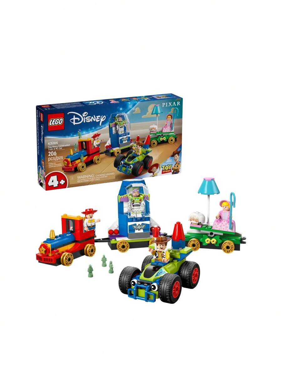 LEGO ديزني بيكسار® قطار الحفلة والسيارة التي يتم التحكم بها عن بعد من قصة لعبة للأطفال 4+ 43264 - متعدد الألوان - مشاهدة 1