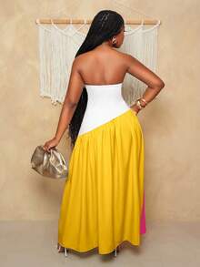 BamGleam 女士长裙 - 玫紅色 - 查看 2