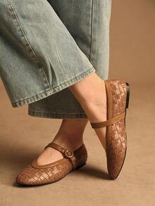 Rosivie Women Shoes Spring And Summer New Round Toe Flat Bottom Casual Women's Shoes Simple And Versatile Valentine's Day - Khaki - View 6