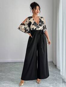 Elenzga Women's French Elegant Ruffle Jumpsuit, Casual Daily Romper, Graceful Outerwear - Multicolor - View 6