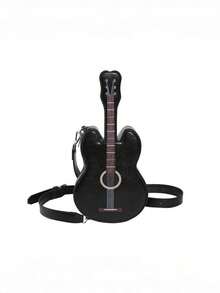 Joivida 爆款吉他造型斜挎包，女士轻便PU胸包，时尚百搭单肩包 - 多色 - 查看 13