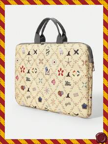 HARRY POTTER X SHEIN Laptop Protective Case, Suitable For 14 Inch Laptop Briefcase, With Padded Laptop Bag - Apricot - View 2