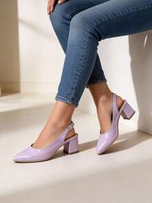 Mini tacón Rosa - altura 5cm - Rosa - Ver 3