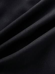 Firerie Kids 少女新款通勤百搭两件套，轻盈奢华简约露脐无袖上衣搭配百褶迷你裙套装 - 黑色 - 查看 8