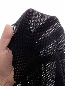 Swim Lushoire Women's Summer Beach Metallic Starfish Button Kimono Cover Up - Black - View 6