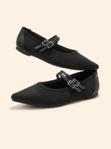 CUCCOO BASICS Women's Flats Valentine's Day - Black - View 6