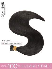22inch 100PCS I Tips Hair Extensions Real Human Hair Easy To Style Long Straight Itip Human Hair Extensions Add Length Pre Bonded Extensions Remy Hair For Women - Multicolor - View 33
