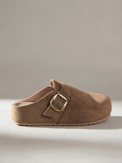 Solecia Classic Solid Color Comfortable Casual Thick Sole Shoes