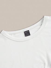 SHEIN EZwear 4件套休闲圆领短袖修身女式T恤，适合夏季穿着 - 彩色 - 查看 5