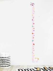 1 Unicorn, Giraffe, Dinosaur Height Wall Sticker 195cm/76in - Creative Cartoon Height Measurement Sticker, Suitable For Room And Home Decor - Self-Adhesive And Removable, Some Patterns Sent Randomly - Multicolor - View 10