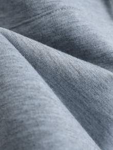 Resyla 女士春夏连帽灰色套头衫，带口袋，宽松版型毛衣，时尚休闲宽松套头毛衣，家居服，套装，春夏毛衣，春夏T恤 - 灰色 - 查看 8