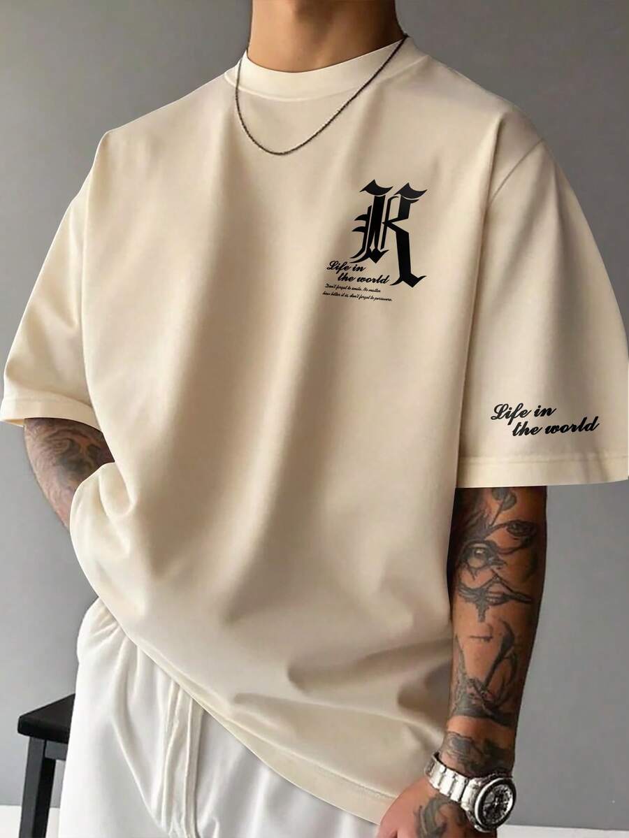 Manfinity EMRG Men T-Shirts - Khaki - View 1